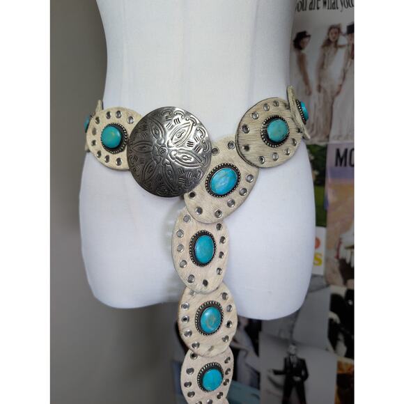 Vintage Faux Fur Western Belt - Picture 5 of 8